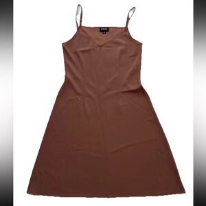 Adrianna Papell Sheer Women’s Slip Dress 8 Feminine Romantic Midi Elegant HOCO